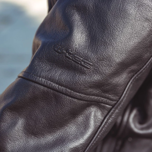 Men’s Leather Motorcycle Jacket W-TEC Black Heart Wings