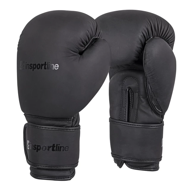 Boxing Gloves inSPORTline Kuero - Black - Black