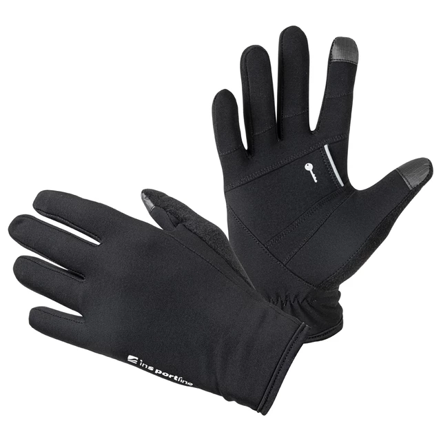 Bežecké rukavice inSPORTline Vilvidero - čierna - čierna