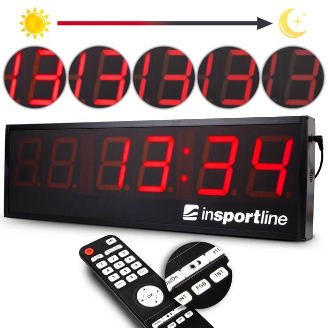 Zegar sportowy ścienny elektroniczny stoper inSPORTline CF100