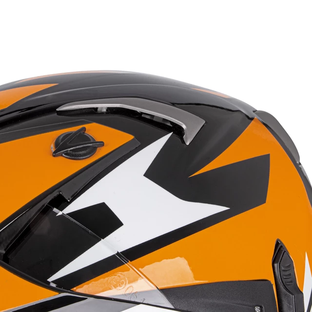 Moto přilba W-TEC Dualsport - Black-Fluo Orange