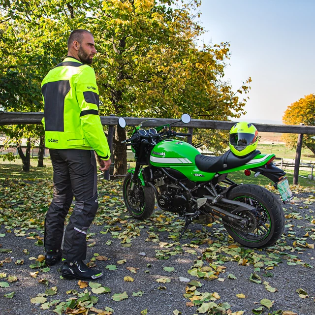 Pánske letné moto nohavice W-TEC Alquizar - Black Grey