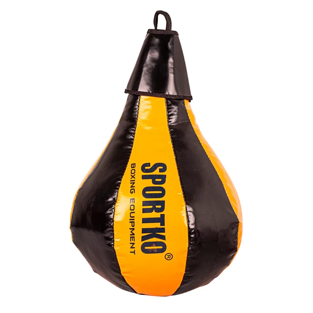 Boxovacie vrece SportKO GP1 24x40cm / 5kg - červeno-žltá - čierno-oranžová