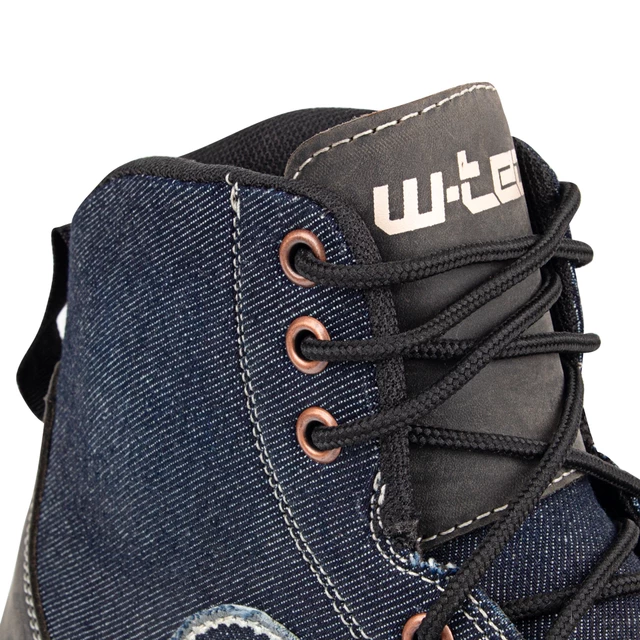 Motoros cipő W-TEC Denimo - fekete