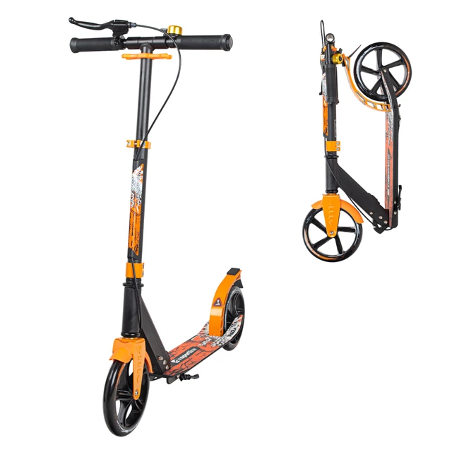 Scooter inSPORTline Fricola - Black-Orange - Black-Orange
