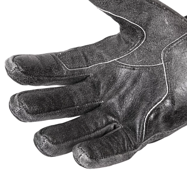 Leather Motorcycle Gloves W-TEC Whacker - Grey