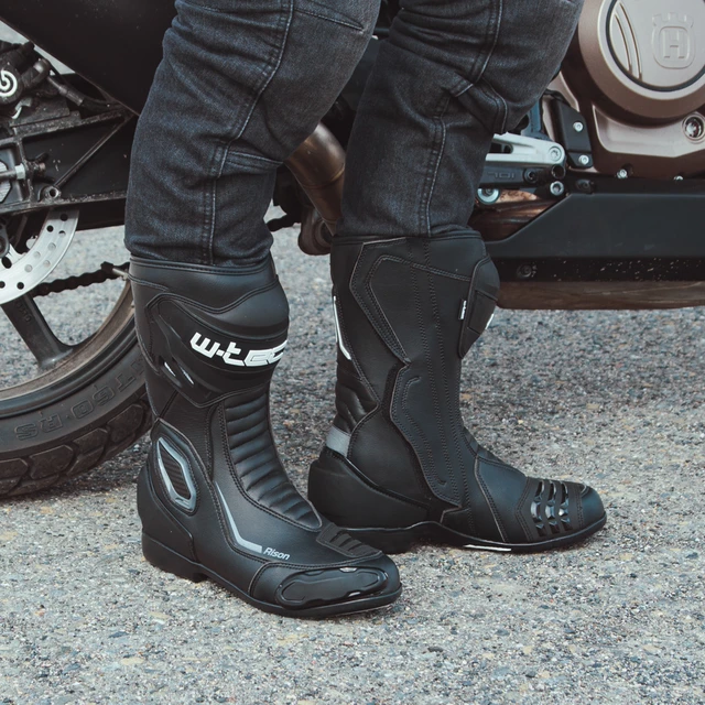 Moto topánky W-TEC Rison - čierna