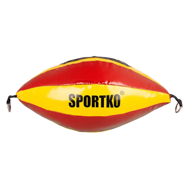 Worek treningowy SportKO GP2 22x40cm / 4,5kg - Niebiesko-czerwony - Czerwono-żółta