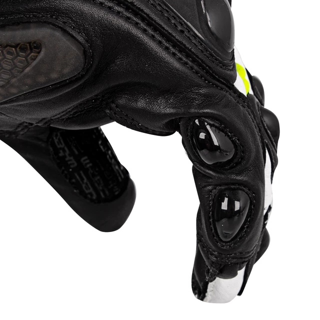 Moto rukavice W-TEC Evolation - 2.jakost - černo-bílo-fluo