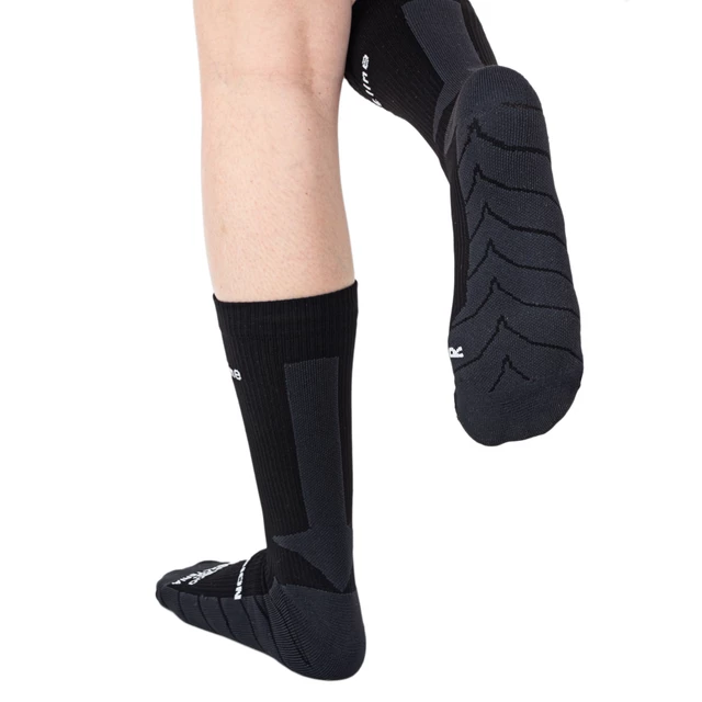 Kompresné klasické ponožky inSPORTline Compagio AG+ - čierna
