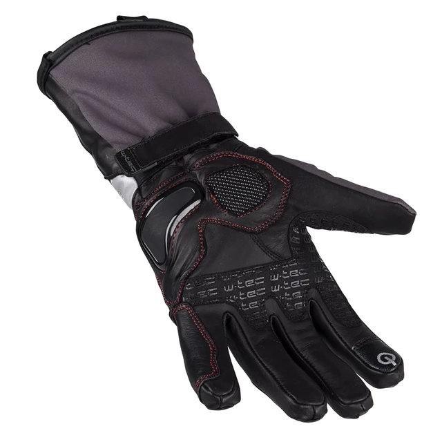 Motorcycle Gloves W-TEC Kaltman - Black-Grey