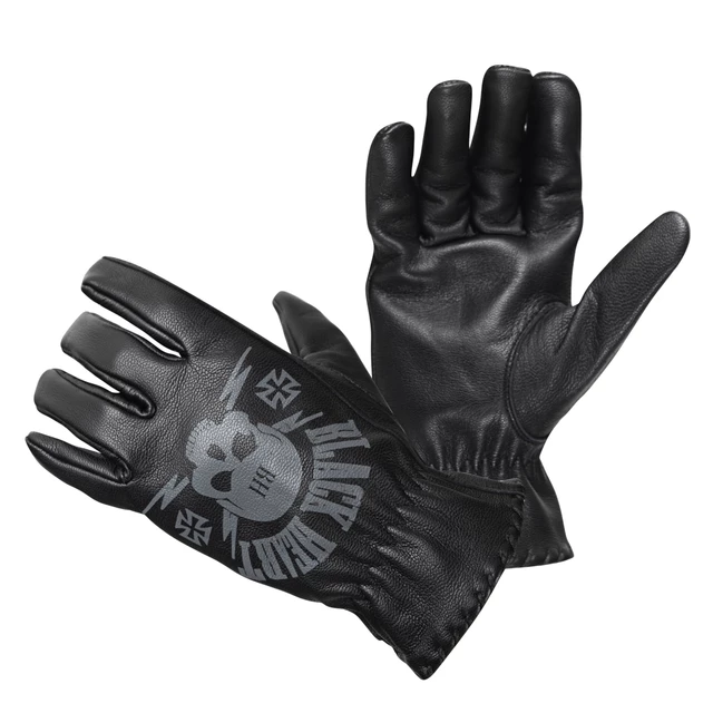 Bőr motoros kesztyű W-TEC Black Heart Skull Gloves - inSPORTline