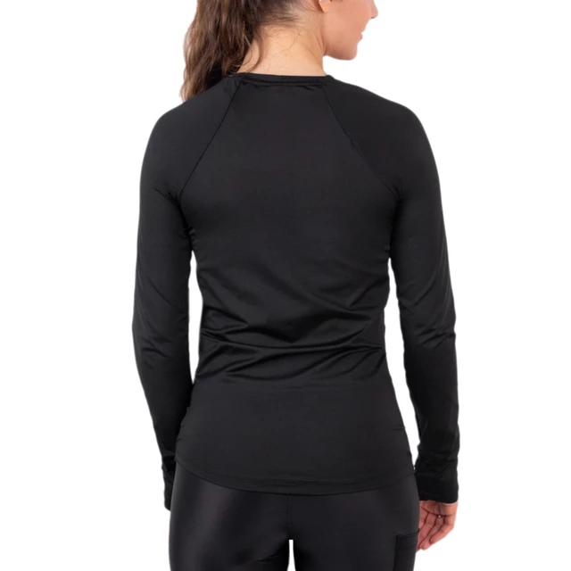 Koszulka damska fitness z długim rękawem longsleeve inSPORTline T-Long - Czarny