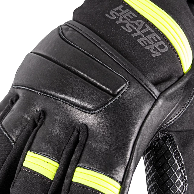 W-TEC HEATride Beheizte Handschuhe - schwarz-fluo green