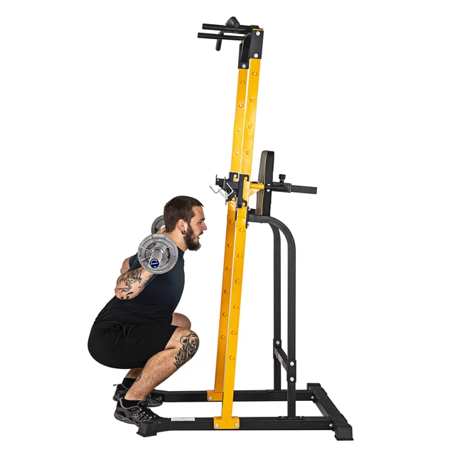 Free-Standing Pull-Up Station inSPORTline Power Tower PT250 - Black-Yellow