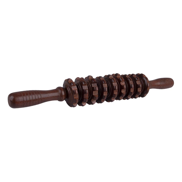 Massage Stick Roller inSPORTline Sebona 39cm - Dark Brown