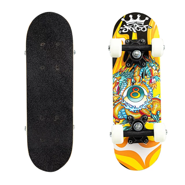 Skateboard Mini Board - Alien On Blue - Narancssárga Sárkány