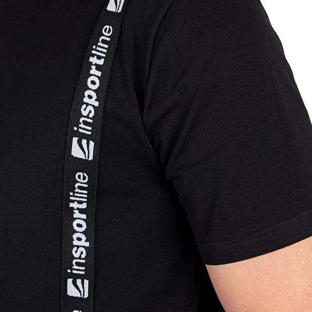 Pánske tričko inSPORTline Sidestrap Man - čierna