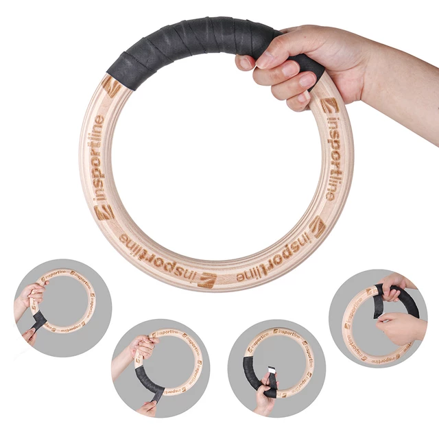 Wooden Gymnastic Rings inSPORTline Suspe II