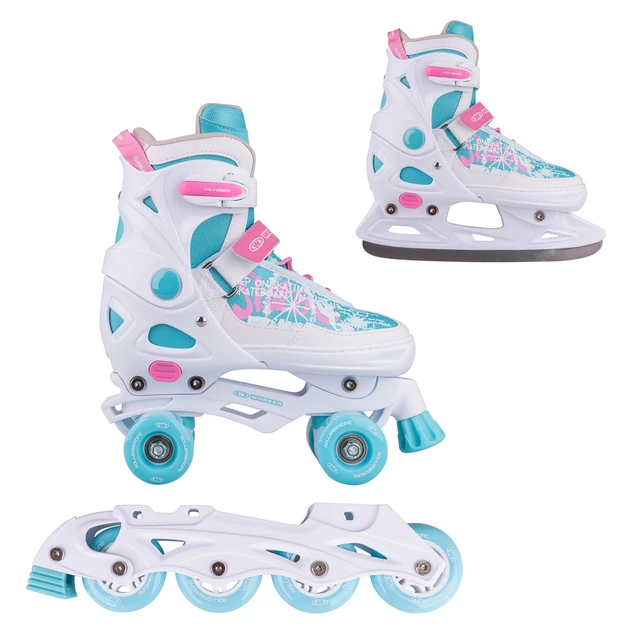 3-in-1 Adjustable Skates/Rollerblades/Roller Skates WORKER Juando