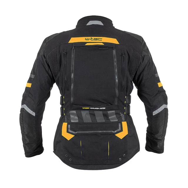 Motoros kabát W-TEC Aircross - fekete-fluor sárga