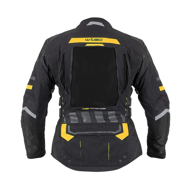 Motoros kabát W-TEC Aircross - fekete-fluor sárga