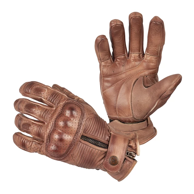 B-STAR Garibal Motorrad Handschuhe - braun