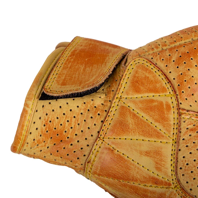 Leather Motorcycle Gloves B-STAR Airstream - Yellow
