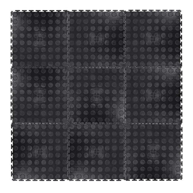 Mata pod sprzęt o dużej wytrzymałości inSPORTline Avero 0,6 cm puzzle - Czarny - Czarny