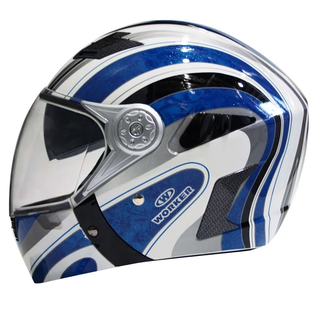 Moto helma WORKER V220 - modrá