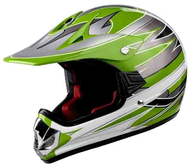 WORKER V310 Junior Motorcycle Helmet - sale - Green