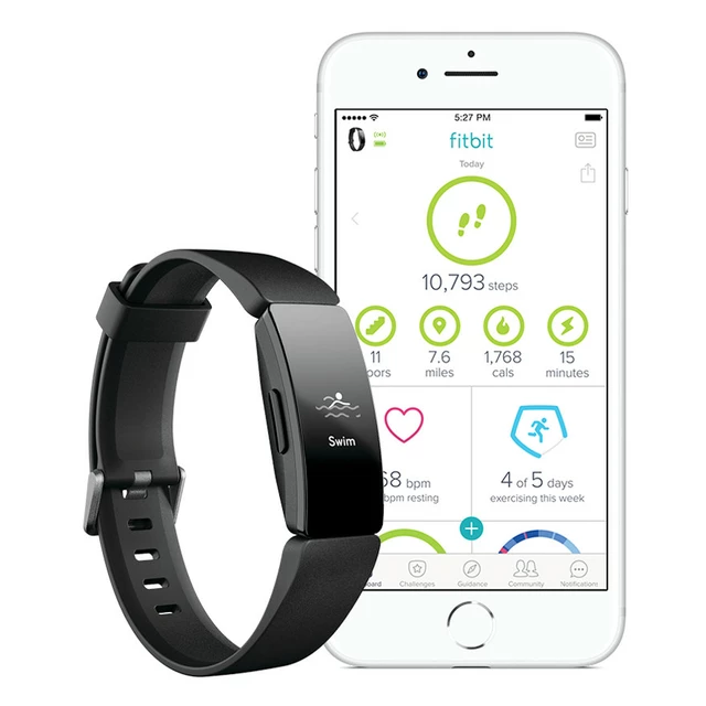 Fitness Tracker Fitbit Inspire HR Black