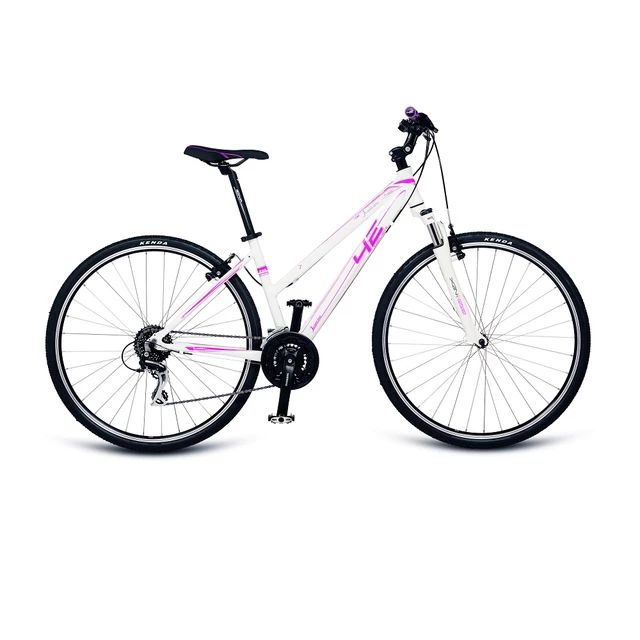 4EVER Jasmine 28“ Damen Crossbike - Modell 2018 - weiß-rosa