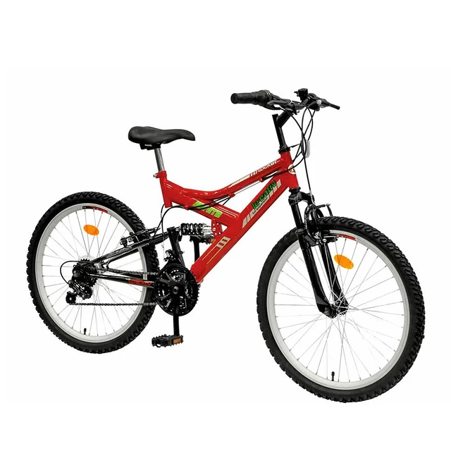 Detský bicykel  DHS Kreativ 2441 - červeno-čierna