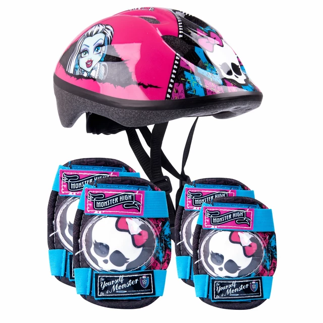 Monster High set - helmet + knee and elbow protectors