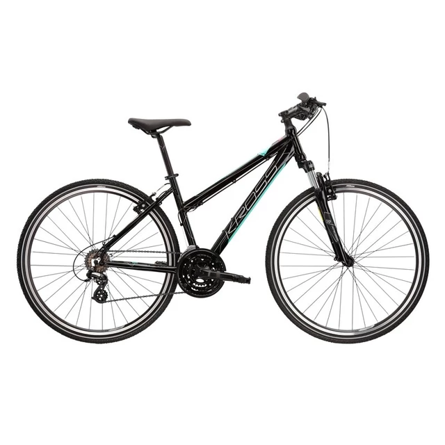 Women’s Cross Bike Kross Evado 2.0 D 28” – 2022 - Graphite/Lime - Black/Mint