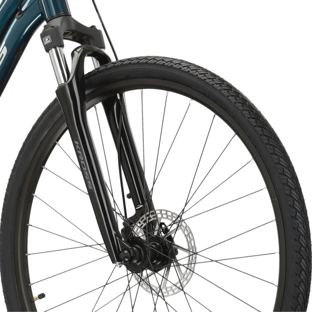 Dámsky crossový bicykel Kross Evado 3.0 28" Gen 005 - tyrkysová/šedá