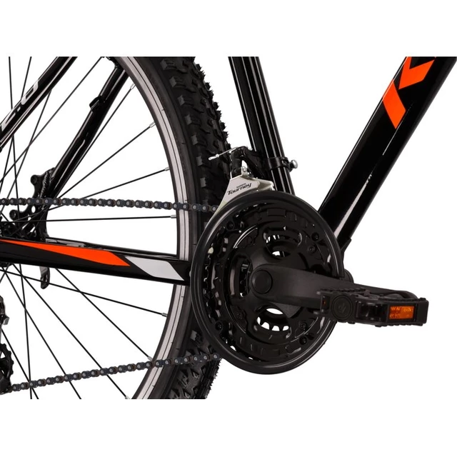 Hegyikerékpár Kross Hexagon 2.0 26" - modell 2022 - fekete/narancssárga/szürke