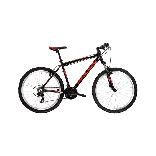 Horský bicykel Kross Hexagon 26" Gen 004 - grafitová/limetková/biela - čierna/červená/šedá
