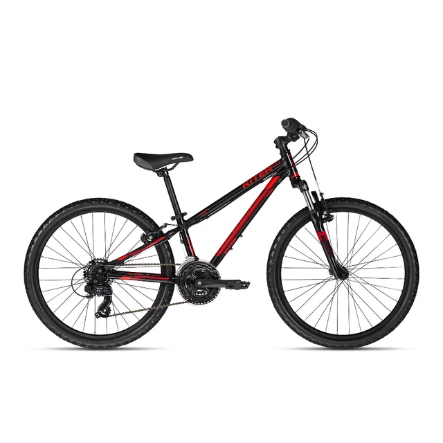Juniorský bicykel KELLYS KITER 50 24" - model 2018 - Black Red