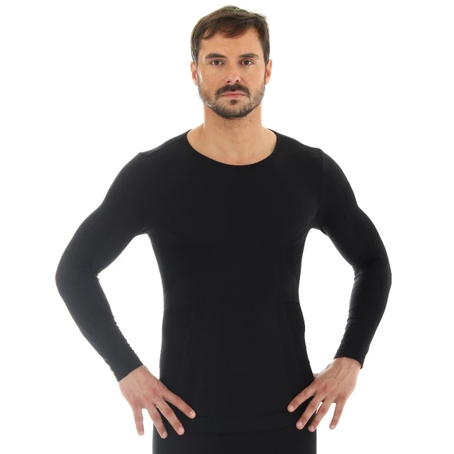 Men's T-shirt Brubeck - long sleeve - Black