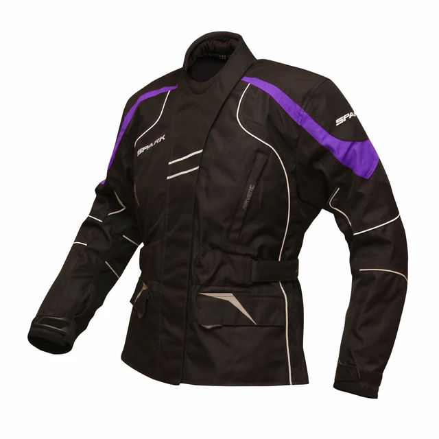 Women's Motorcycle Jacket Spark Lady Berry - Black-Violet