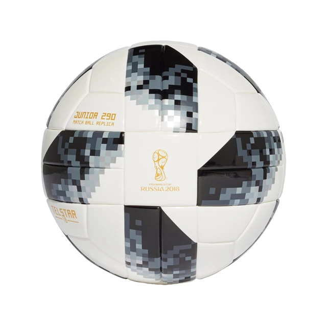 Futbalová lopta Adidas World Cup 2018 Junior 290 CE8147 bielo-šedá