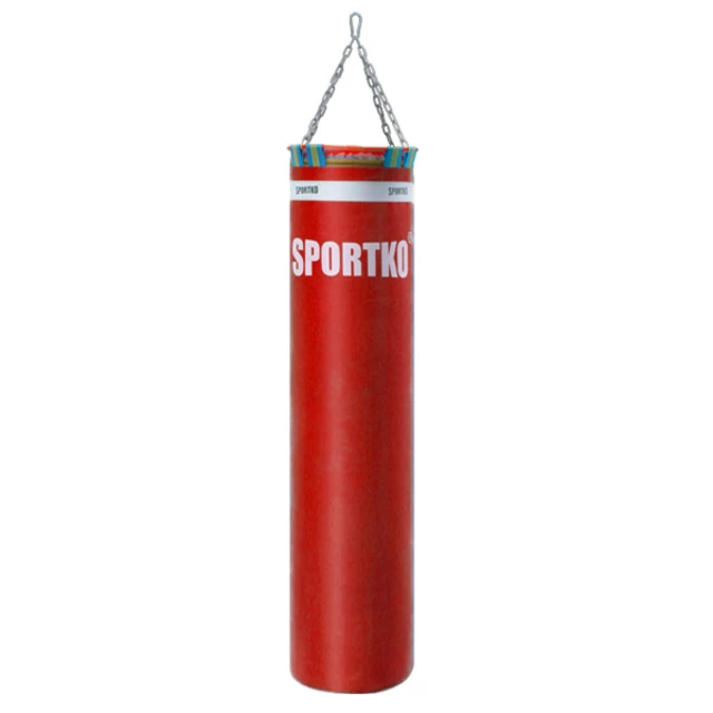 Worek bokserski SportKO MP05 35x150 cm / 65kg - Czerwony