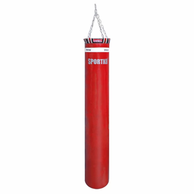 Boxovacie vrece SportKO MP03 30x180cm / 65kg - čierna - červená