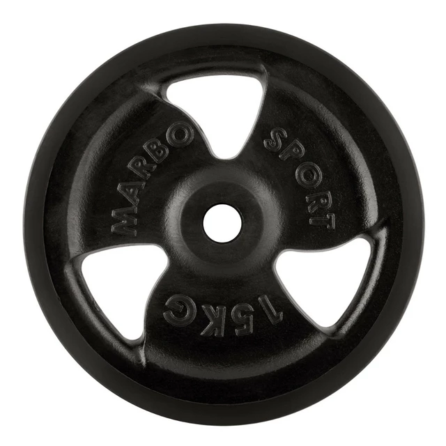 Rubber Coated Weight Plate Marbo Sport MW-O15G 15 kg