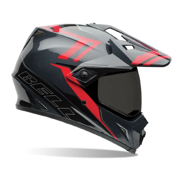 Motocross Helmet BELL MX-9 Adventure - Red-Black