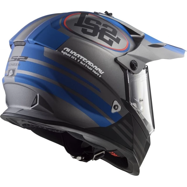 Moto Helmet LS2 MX436 Pioneer Graphic - Quarterback