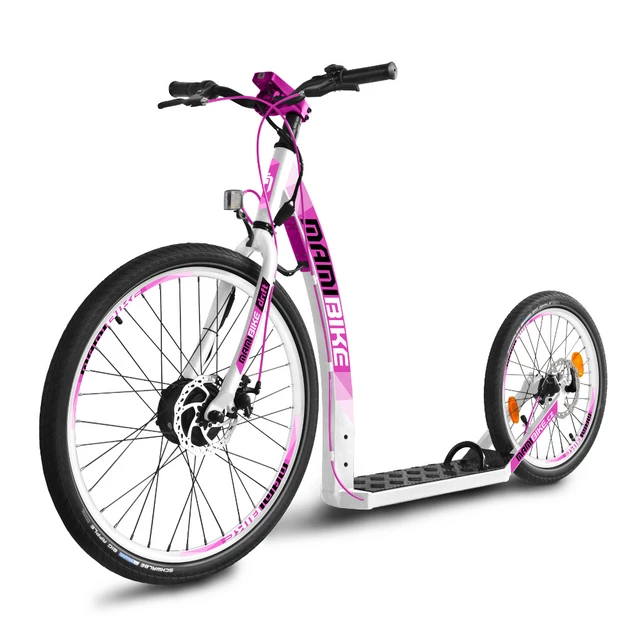 E-Scooter Mamibike DRIFT w/ Quick Charger - Black-White - White-Pink