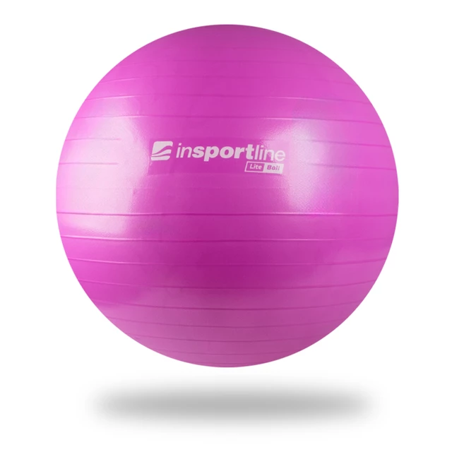 Piłka gimnastyczna do ćwiczeń fitness inSPORTline Lite Ball 45 cm - Fioletowy - Fioletowy